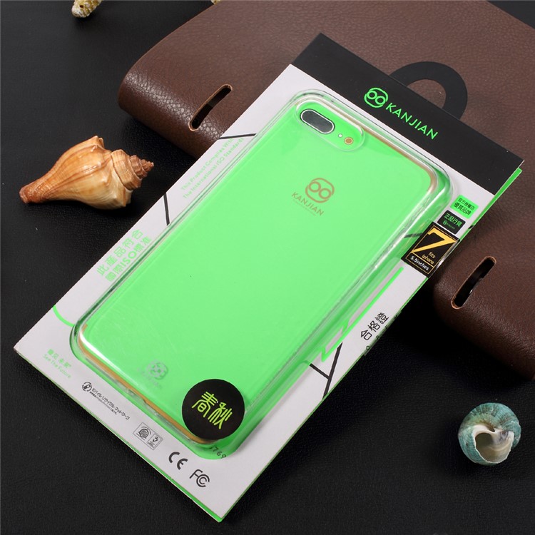KANJIAN Transparent Clear Cell Phone Case (TPU) for iPhone 7 Plus-9