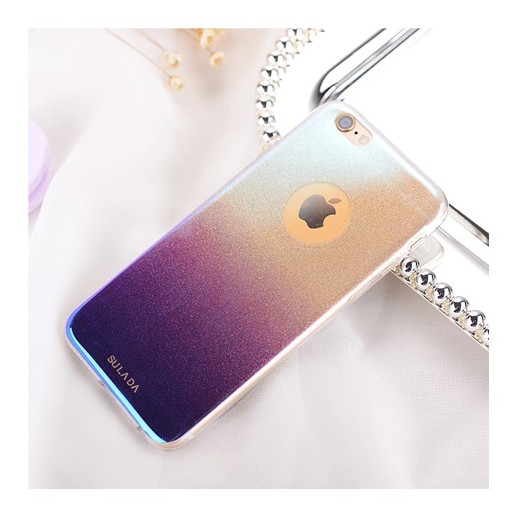 

SULADA Dazzling Blue-ray Gradient Color TPU Cellphone Casing for iPhone 6s/6 4.7-inch - Purple