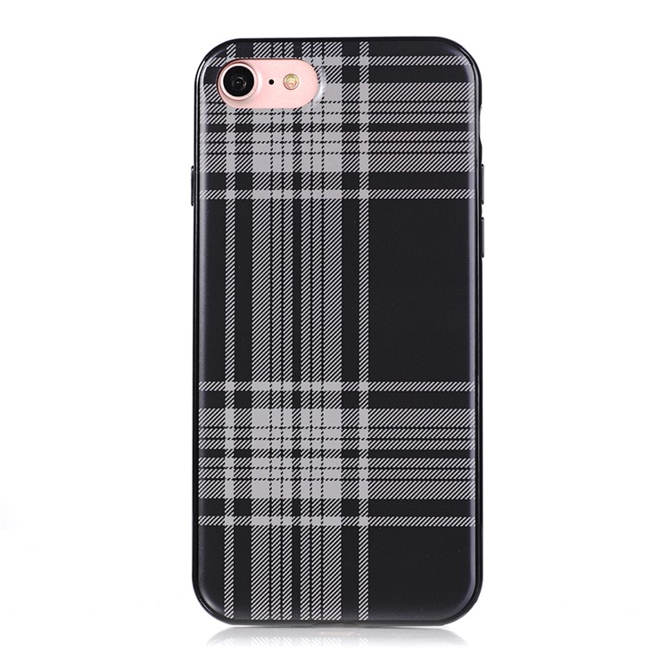 SULADA England Style Cloth Texture TPU Phone Case for iPhone 7 4.7 inch - Style A-1