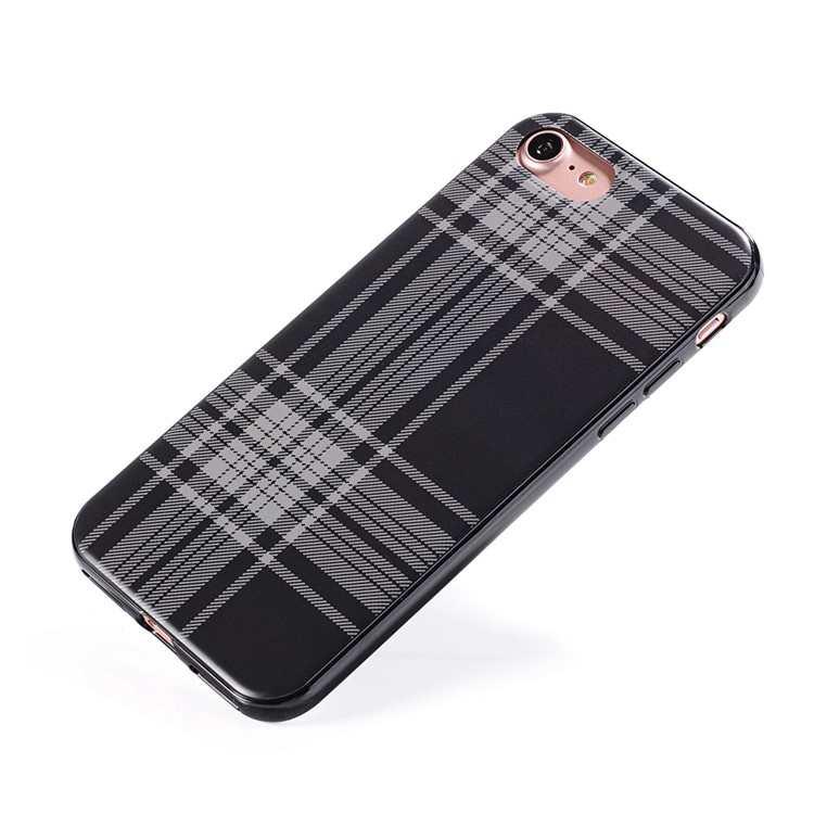 SULADA England Style Cloth Texture TPU Phone Case for iPhone 7 4.7 inch - Style A-4