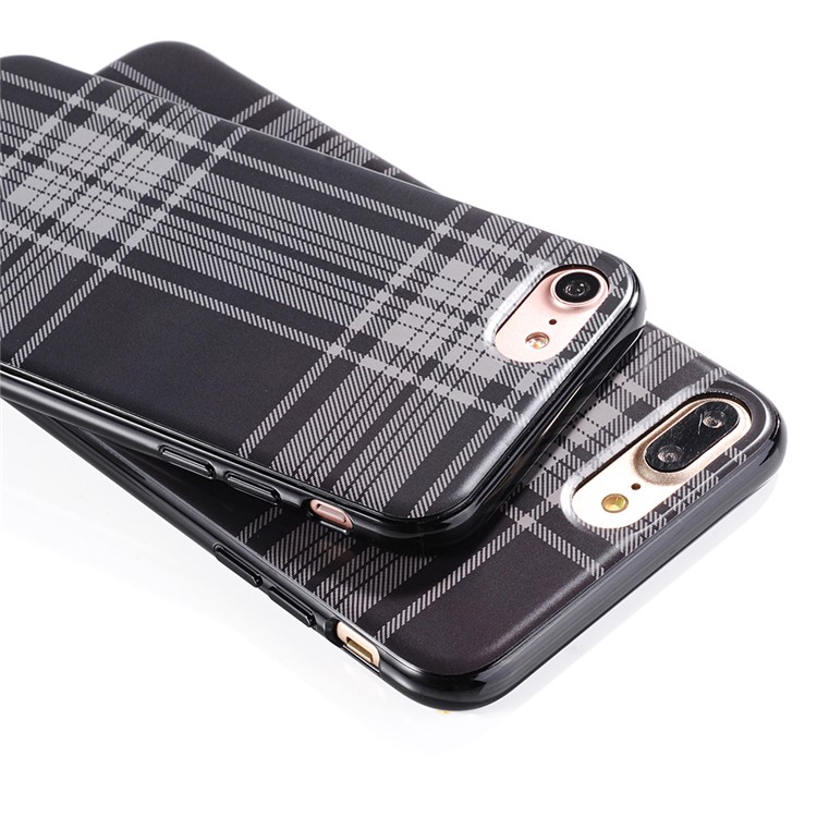 SULADA England Style Cloth Texture TPU Phone Case for iPhone 7 4.7 inch - Style A-5
