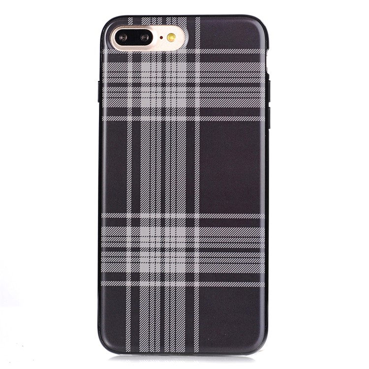 SULADA England Style Cloth Texture TPU Phone Cover for iPhone 7 Plus 5.5 inch - Style A-1