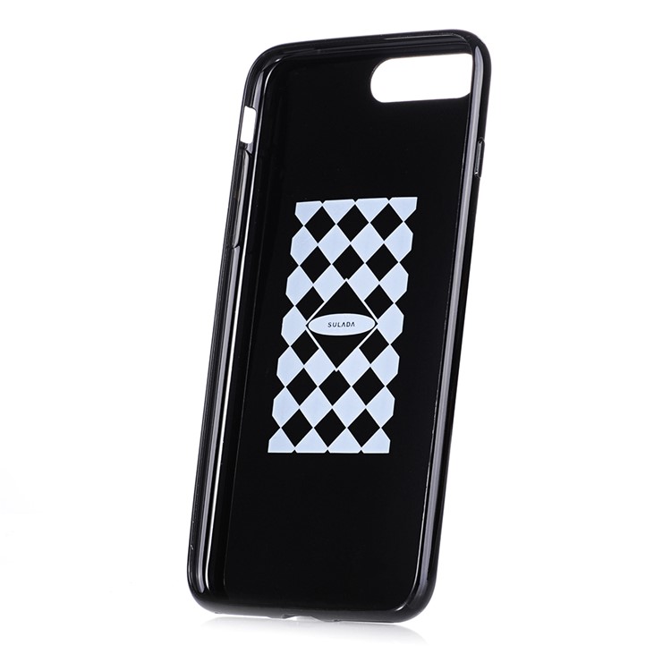 SULADA England Style Cloth Texture TPU Phone Cover for iPhone 7 Plus 5.5 inch - Style A-3