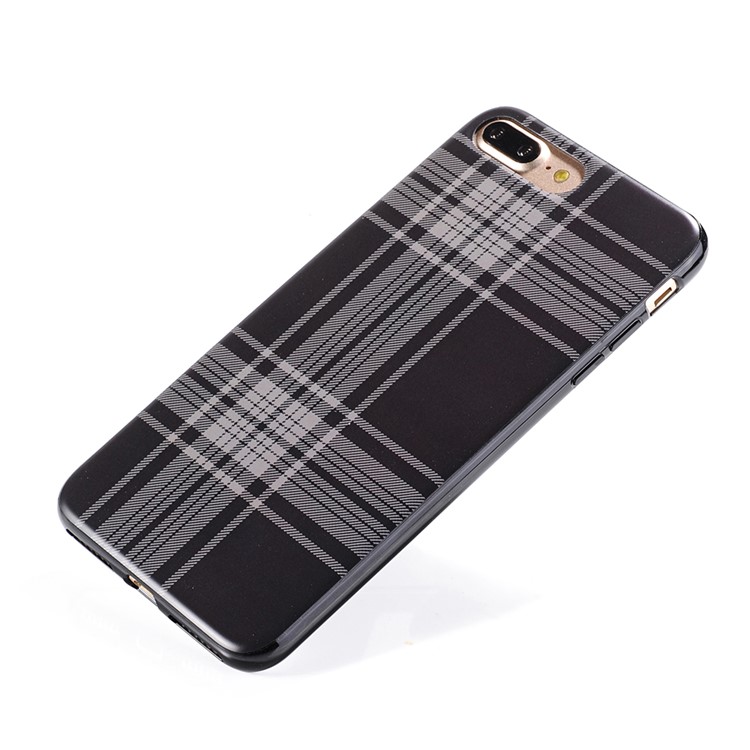 SULADA England Style Cloth Texture TPU Phone Cover for iPhone 7 Plus 5.5 inch - Style A-4