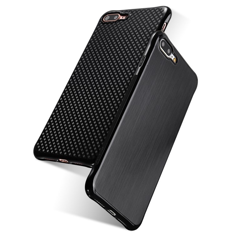 SULADA Brushed Cell Phone Case Drop-proof TPU Cover for iPhone 7 4.7 Inch-4