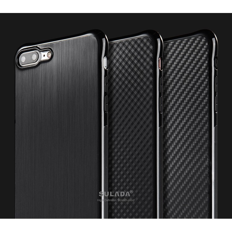 SULADA Brushed Cell Phone Case Drop-proof TPU Cover for iPhone 7 4.7 Inch-7