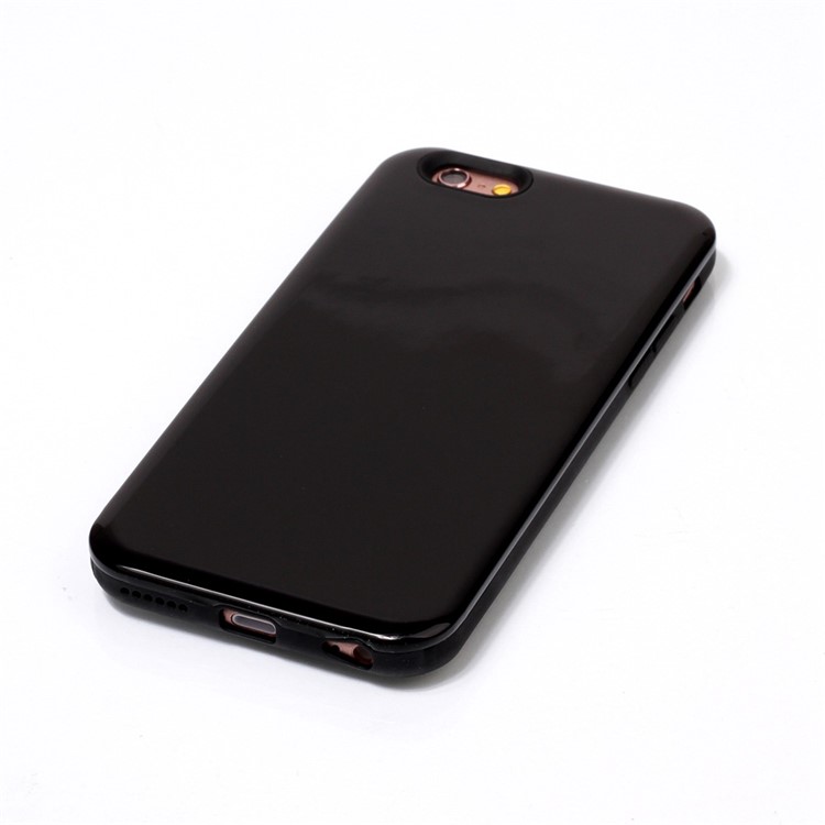2-in-1 Hybrid Glossy Cellphone Back Case for iPhone 6s 6 (PC + TPU) - Black-3