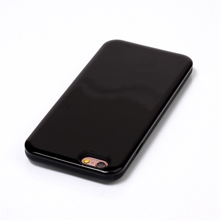 2-in-1 Hybrid Glossy Cellphone Back Case for iPhone 6s 6 (PC + TPU) - Black-4