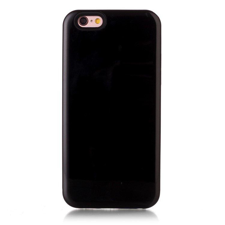 Glossy PC TPU Hybrid Mobile Cover for iPhone 6s Plus / 6 Plus - Black-1