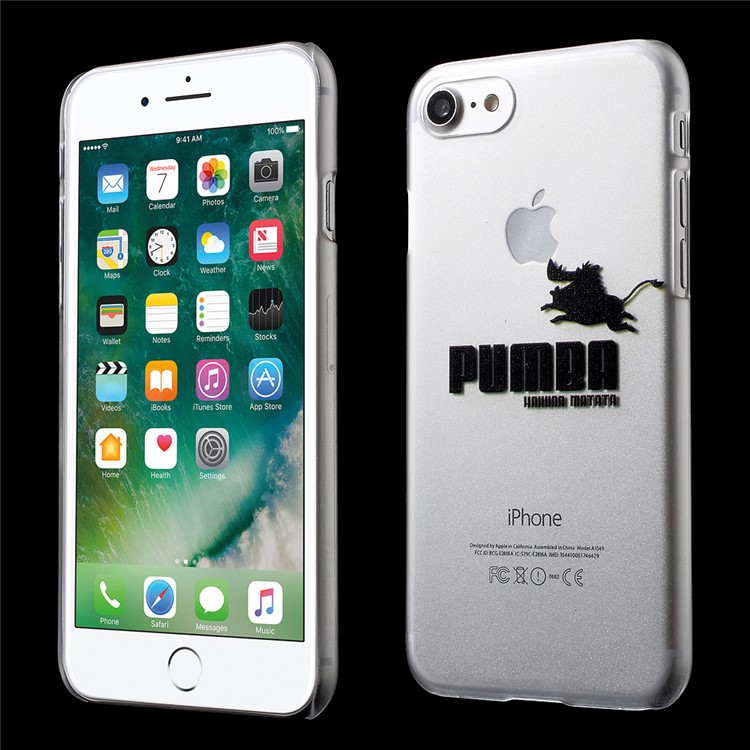For iPhone 7 4.7 PUMBA Hakuna Matata Phone Case Printing Matte Clear Plastic Shell-1