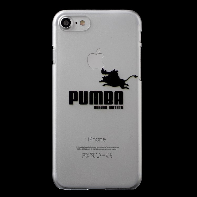 For iPhone 7 4.7 PUMBA Hakuna Matata Phone Case Printing Matte Clear Plastic Shell-2