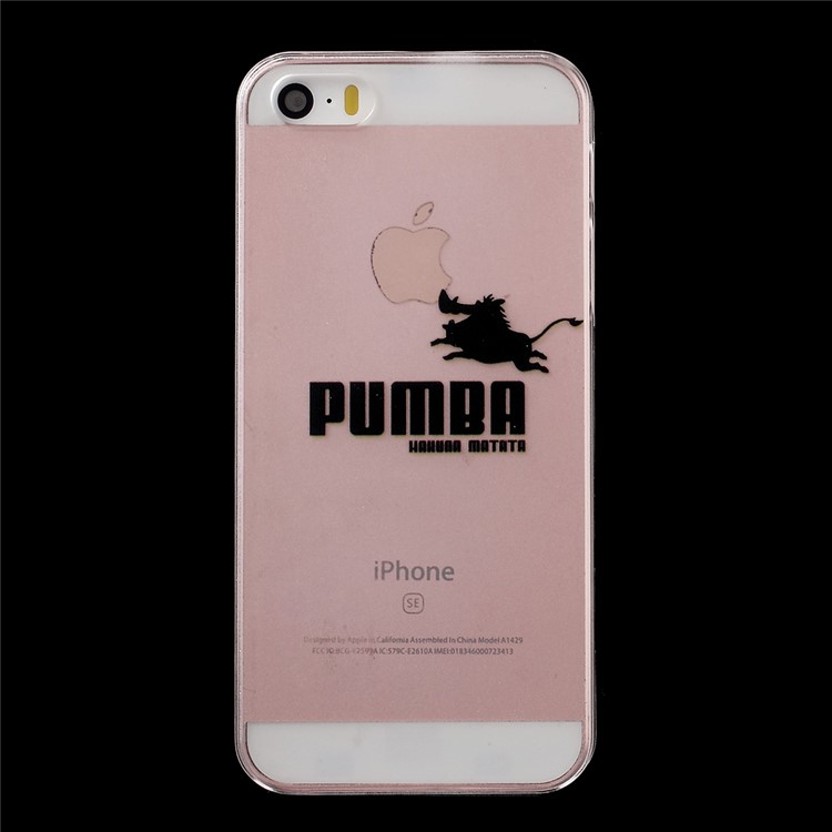 For iPhone SE 5s 5 PUMBA Hakuna Matata Printing Phone Case Matte Clear Hard Cover-2