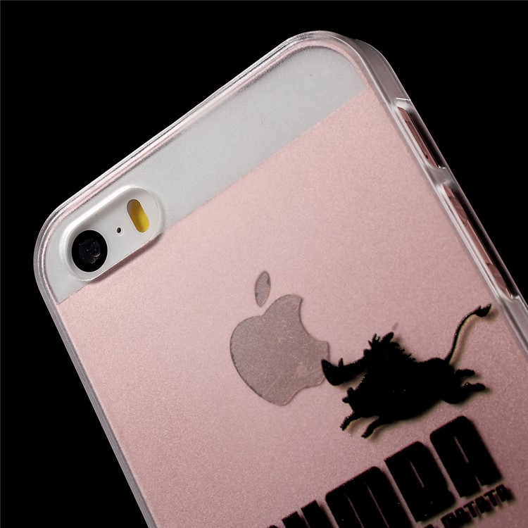 For iPhone SE 5s 5 PUMBA Hakuna Matata Printing Phone Case Matte Clear Hard Cover-4