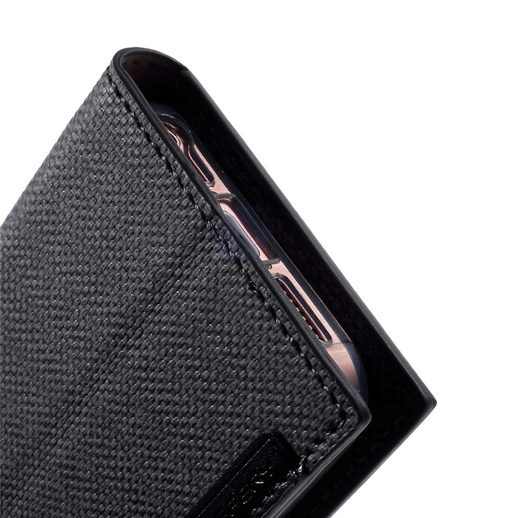 MERCURY GOOSPERY for iPhone SE 5s 5 Milano Diary Leather Phone Case Wallet - Black-9