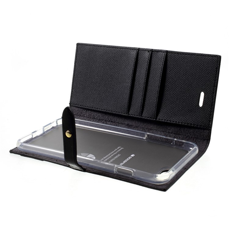 MERCURY GOOSPERY Milano Diary Wallet Leather Case for iPhone 6s 6 4.7 inch - Black-10