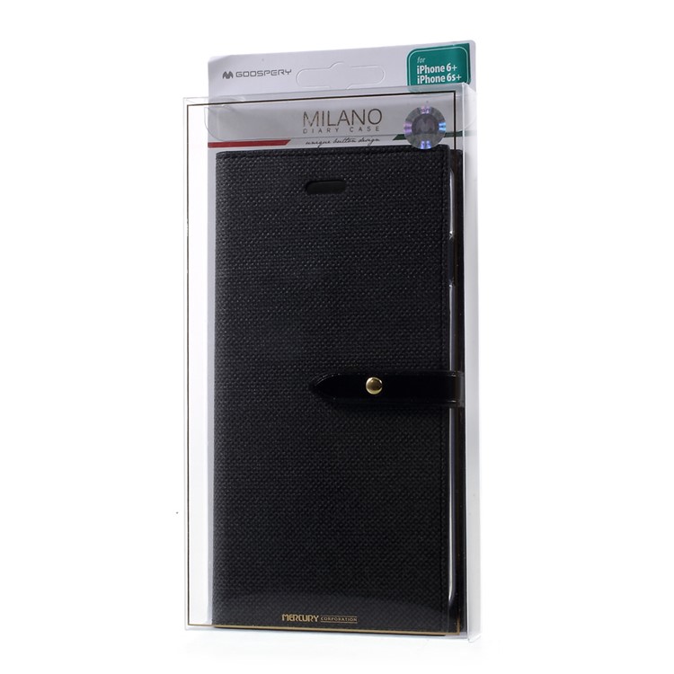 MERCURY GOOSPERY Milano Diary Wallet Leather Case for iPhone 6s 6 4.7 inch - Black-11