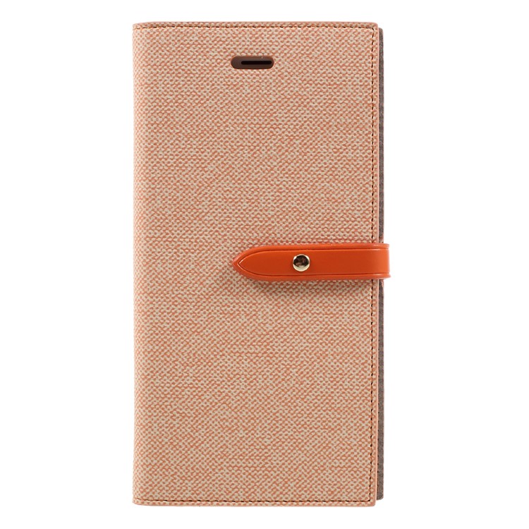 

MERCURY GOOSPERY Milano Diary Leather Protective Case for iPhone 8 Plus / 7 Plus 5.5 - Orange