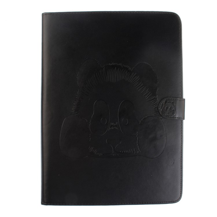 Imprinted Panda Multi Card Slots Smart Leather Folio Case for iPad Air 2 (iPad 6) - Black-2