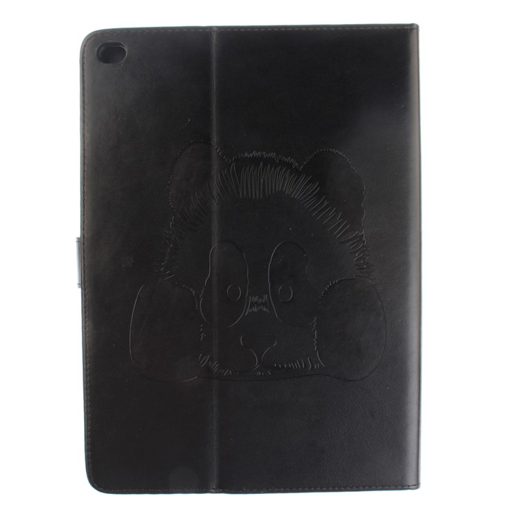 Imprinted Panda Multi Card Slots Smart Leather Folio Case for iPad Air 2 (iPad 6) - Black-3