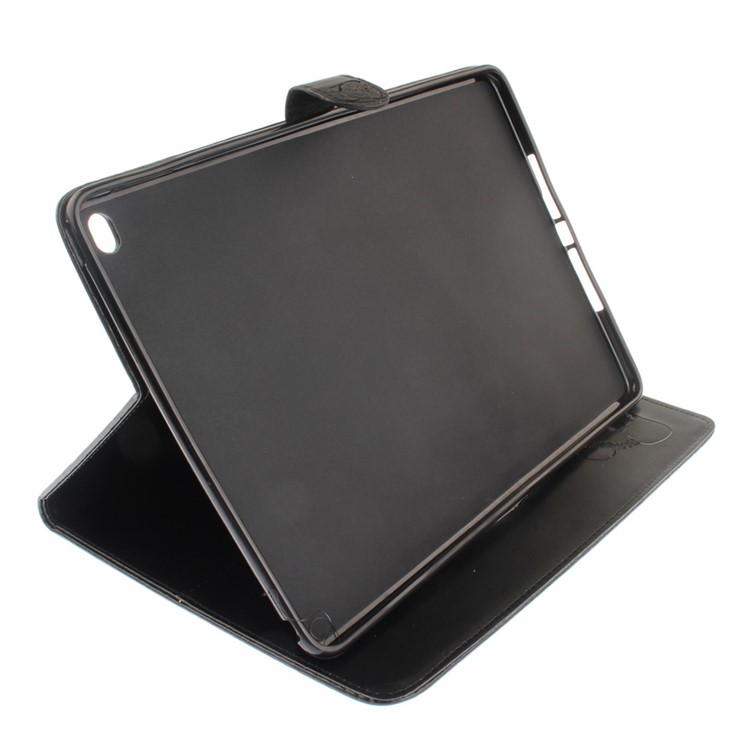 Imprinted Panda Multi Card Slots Smart Leather Folio Case for iPad Air 2 (iPad 6) - Black-6