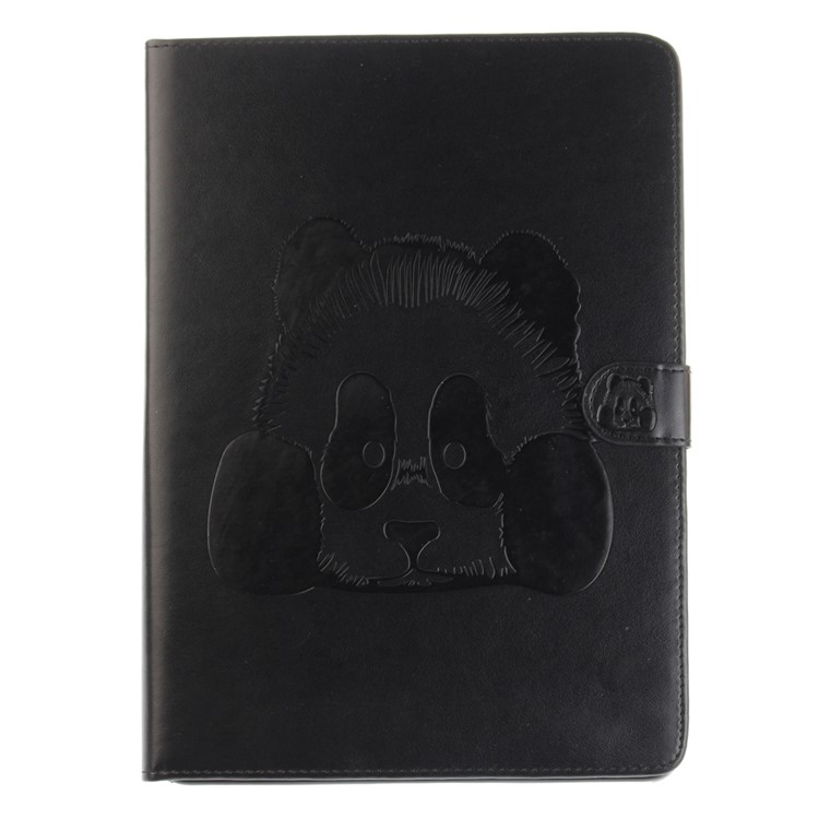 Imprinted Panda Multi Card Slots Smart Leather Folio Case for iPad Pro 9.7 - Black-2