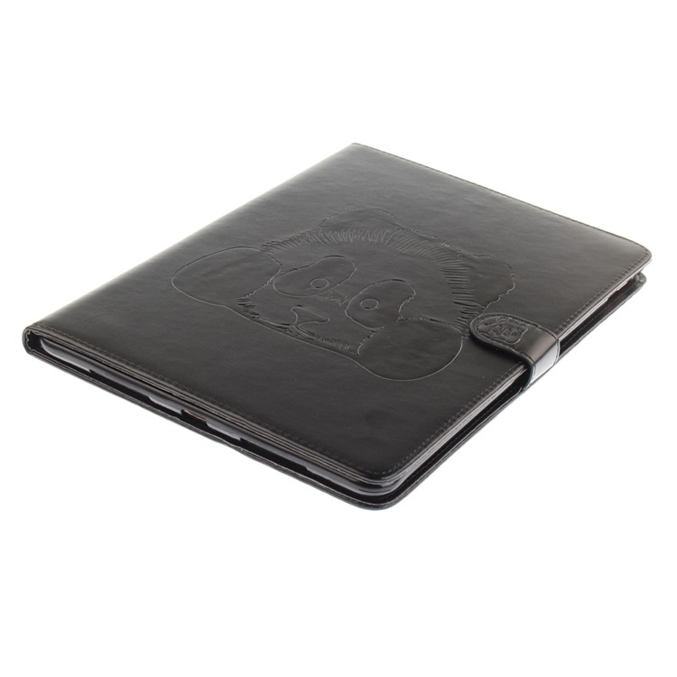 Imprinted Panda Multi Card Slots Smart Leather Folio Case for iPad Pro 9.7 - Black-4