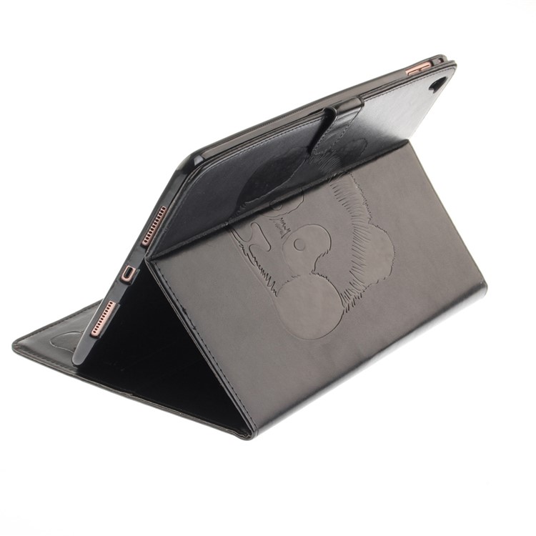 Imprinted Panda Multi Card Slots Smart Leather Folio Case for iPad Pro 9.7 - Black-7