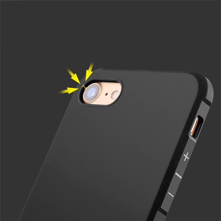 Chinese Dragon Imprinted Drop-proof Mobile Cover TPU for iPhone 7 4.7 Inch - Black-3