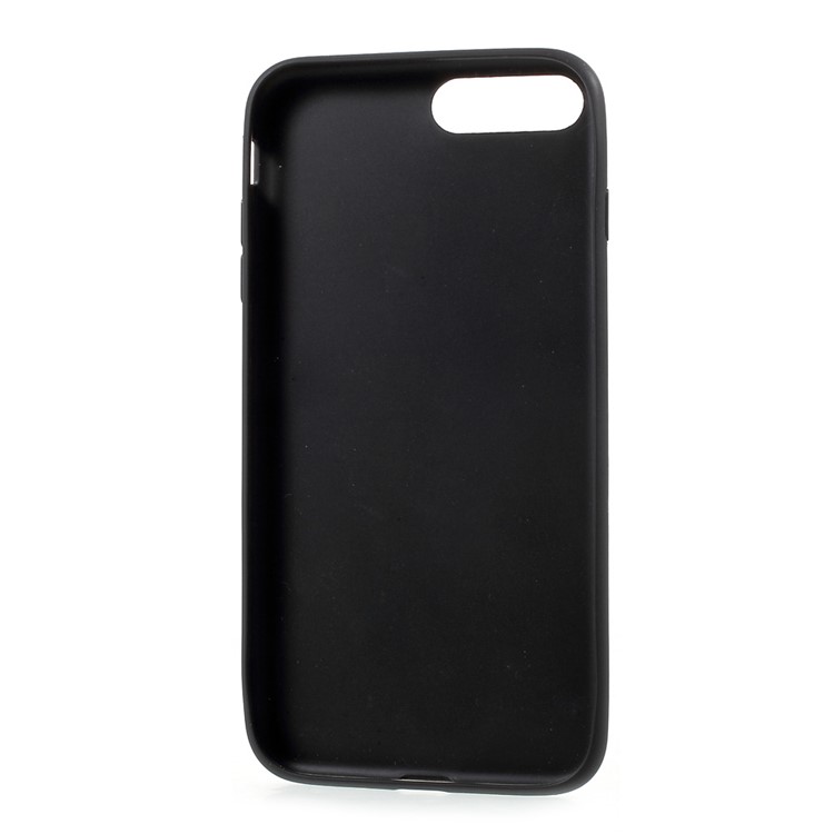 FSHANG Matte PU Leather Coated TPU Phone Case for iPhone 7 Plus 5.5 inch - Black-7
