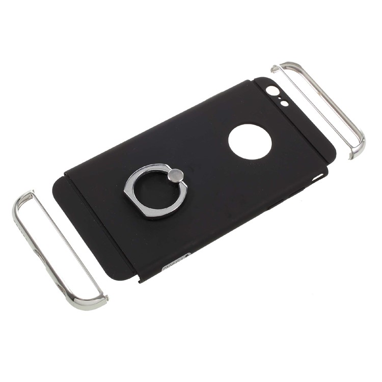FSHANG Finger Ring Kickstand Hard Phone Case for iPhone 6s 6 - Black-11