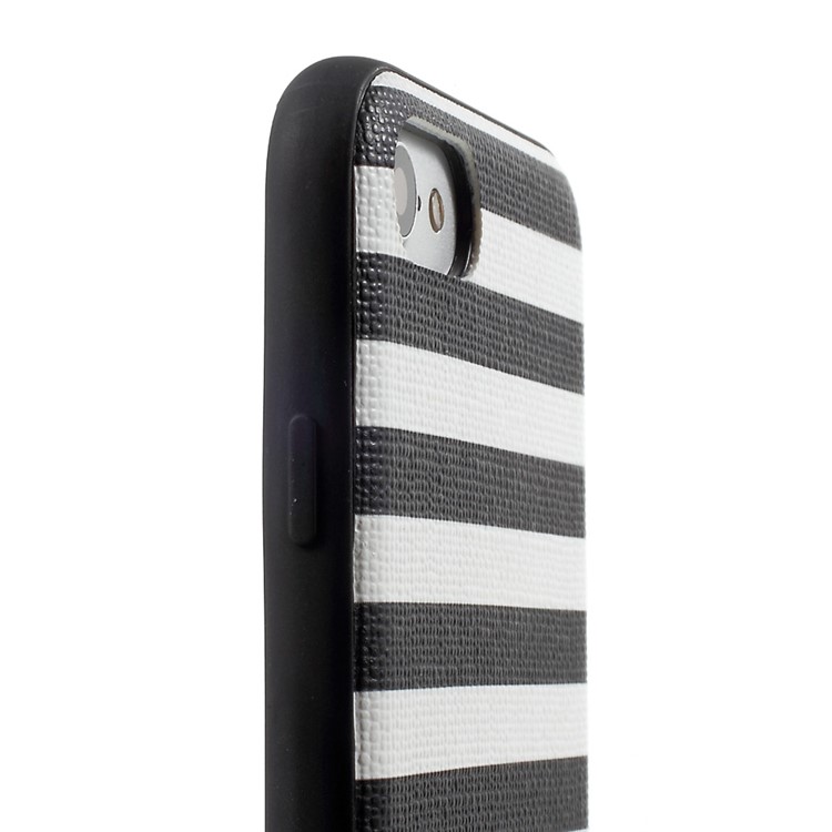 TOWEIS Leather Coated PC TPU Cellphone Case for iPhone 7 Built-in Magnetic Holder Metal Sheet - White-6