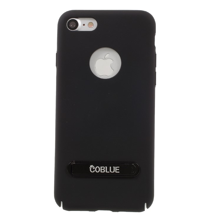 COBLUE Dazzle Wind Series Rubberized PC Phone Case with Kickstand for iPhone 7 - Black-3