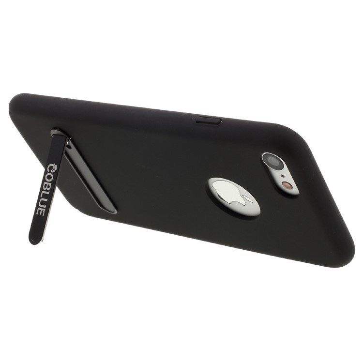 COBLUE Dazzle Wind Series Rubberized PC Phone Case with Kickstand for iPhone 7 - Black-4