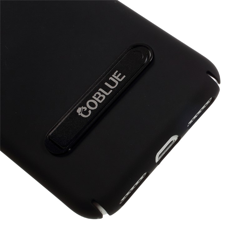 COBLUE Dazzle Wind Series Rubberized PC Phone Case with Kickstand for iPhone 7 - Black-7