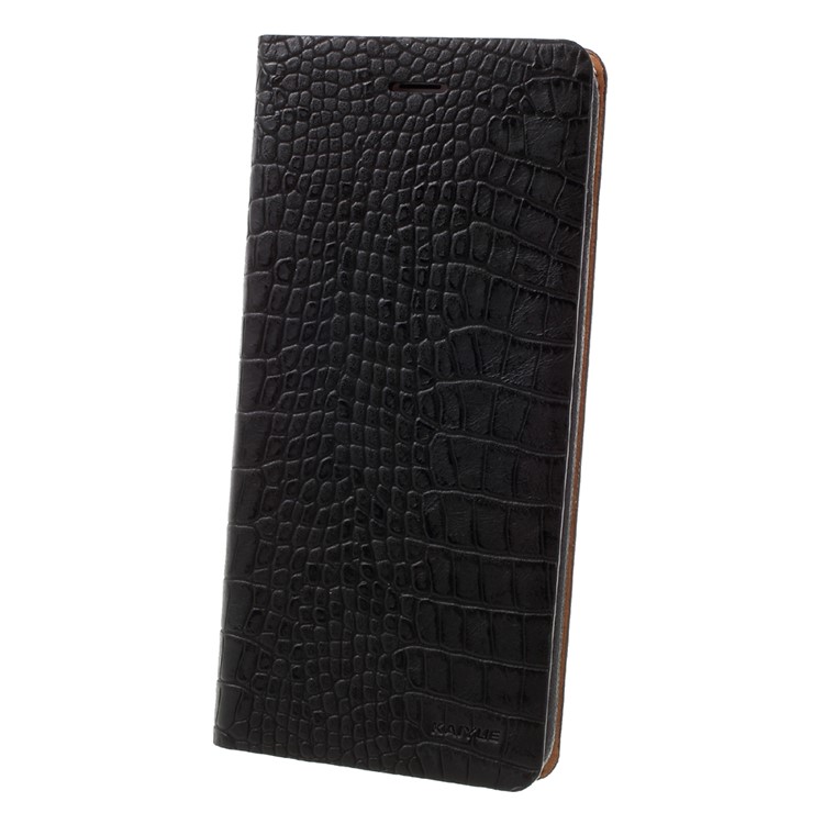 KAIYUE Auto-absorbed Crocodile Leather Mobile Cover for iPhone 6s Plus /6 Plus - Black-3
