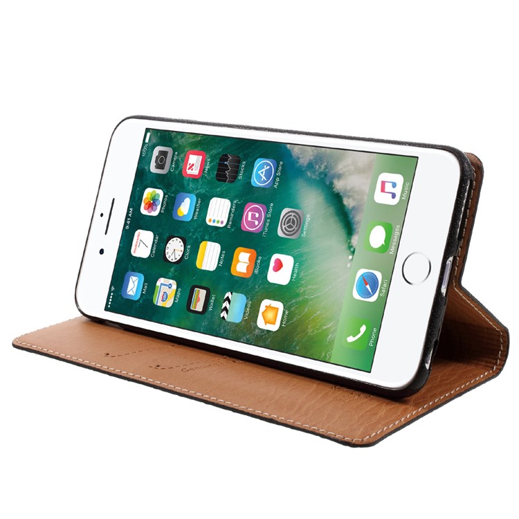 KAIYUE Auto-absorbed Crocodile Leather Mobile Cover for iPhone 6s Plus /6 Plus - Black-4