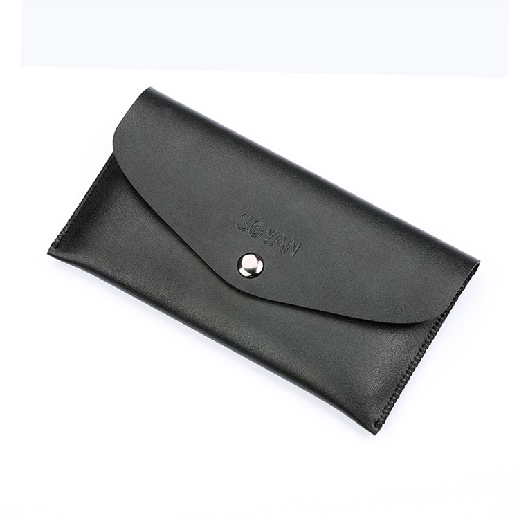 SOYAN Universal Leather Wallet Handbag for iPhone 7 Plus / 6s Plus Etc. - Black-1