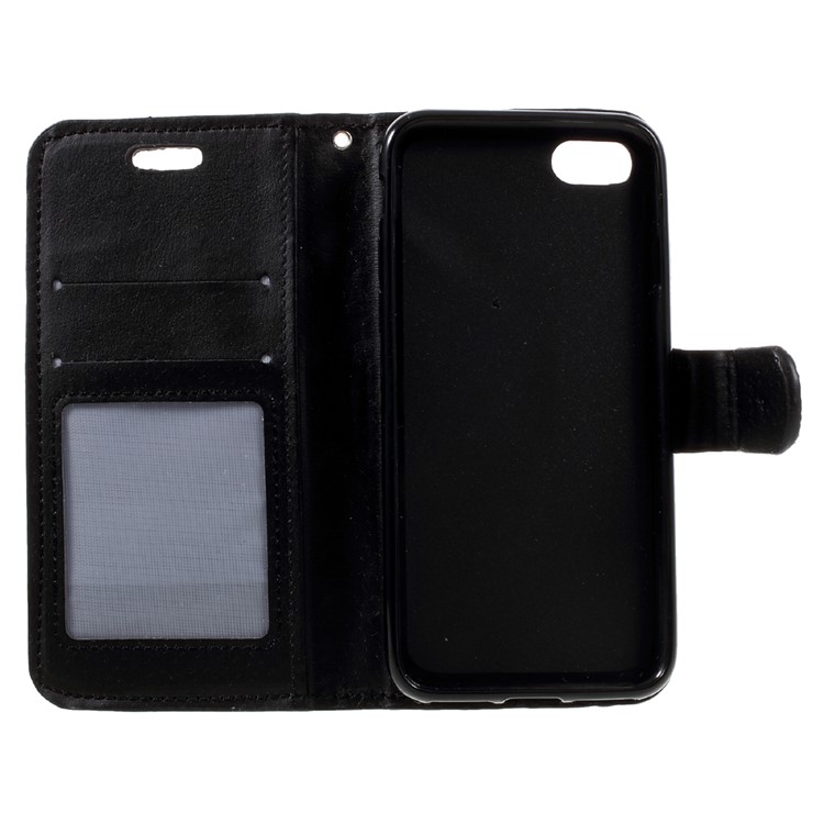 Diamonds and Beads Decor Leather Wallet Phone Case for iPhone 7 4.7 inch - Black-11