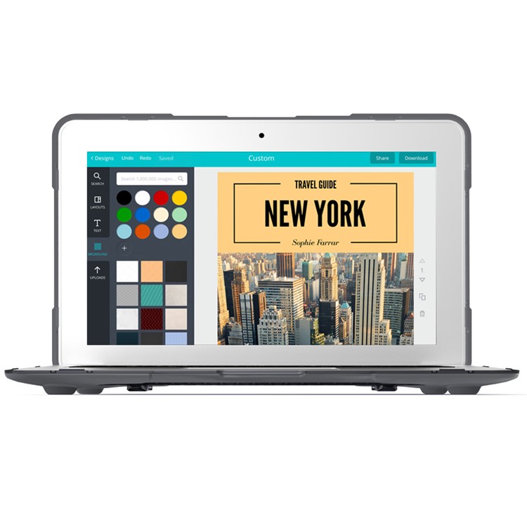 See-through Plastic TPU Full Protection Case for Macbook Air 11 Inch with Kickstand - Grey-7