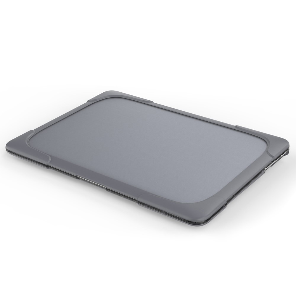 Kickstand See-through Full Protection PC TPU Laptop Case for Macbook Air 13.3 Inch - Grey-4