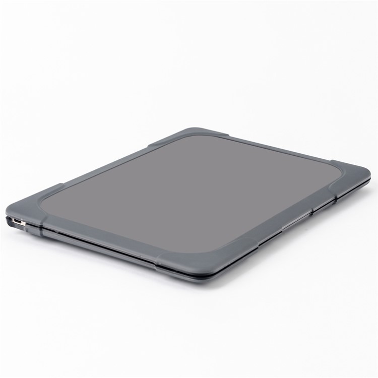 Kickstand See-Thru PC TPU Full Protection Case for MacBook 12-inch with Retina Display (2015) - Grey-13