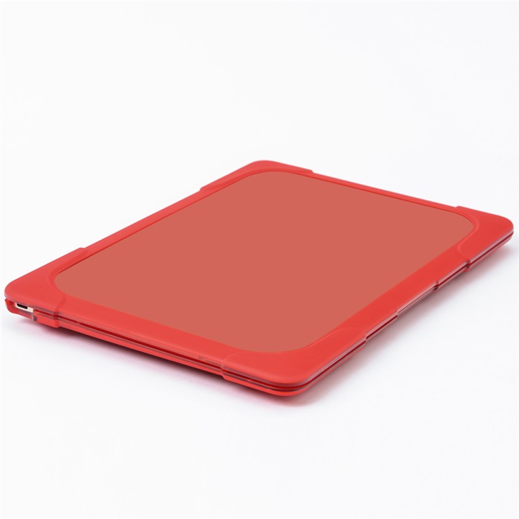 Kickstand See-Par le devant et le dos PC TPU Housse pour ordinateur portable pour MacBook 12-Inch with Retina Display(2015) - rouge-9
