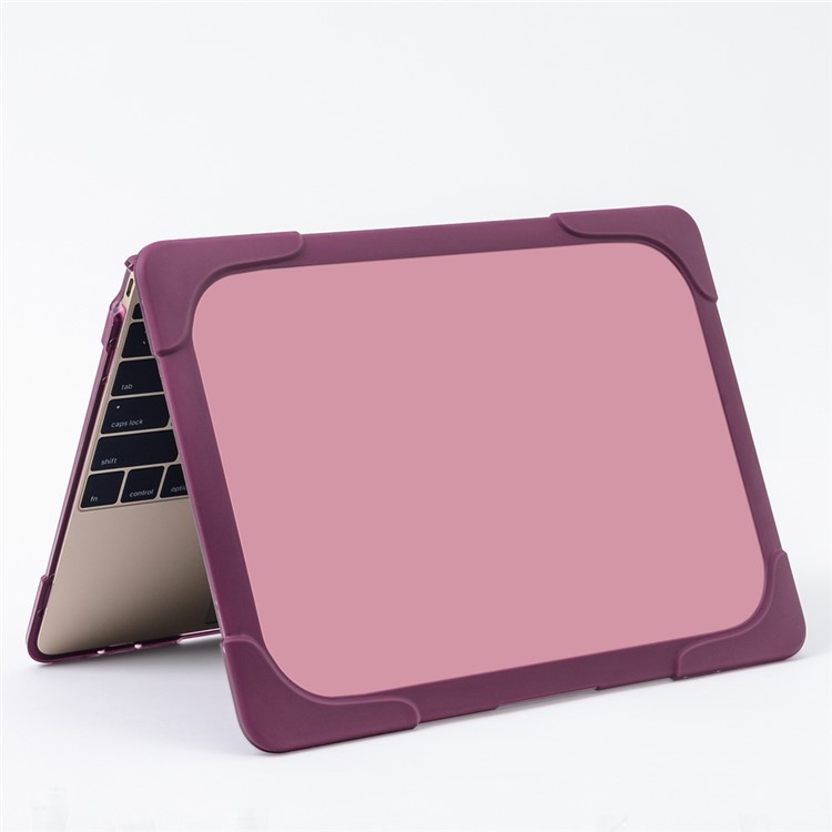 Béquille PC TPU See-thru Snap-on Housse Pour Macbook 12 Pouces Avec Écran Rétine (2015) - Violet-10