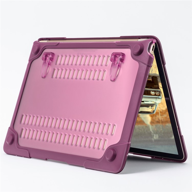 Béquille PC TPU See-thru Snap-on Housse Pour Macbook 12 Pouces Avec Écran Rétine (2015) - Violet-13