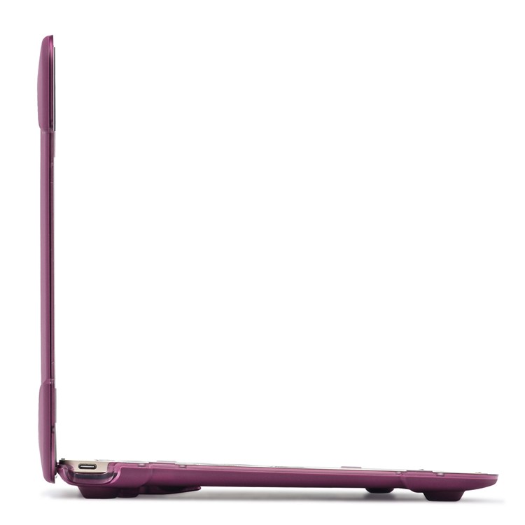 Béquille PC TPU See-thru Snap-on Housse Pour Macbook 12 Pouces Avec Écran Rétine (2015) - Violet-15