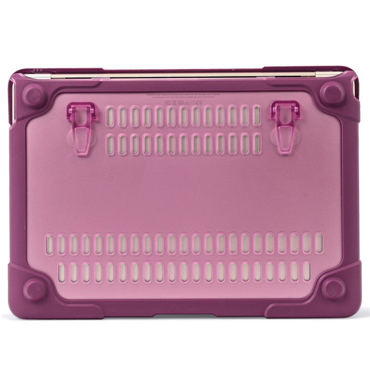 Béquille PC TPU See-thru Snap-on Housse Pour Macbook 12 Pouces Avec Écran Rétine (2015) - Violet-17