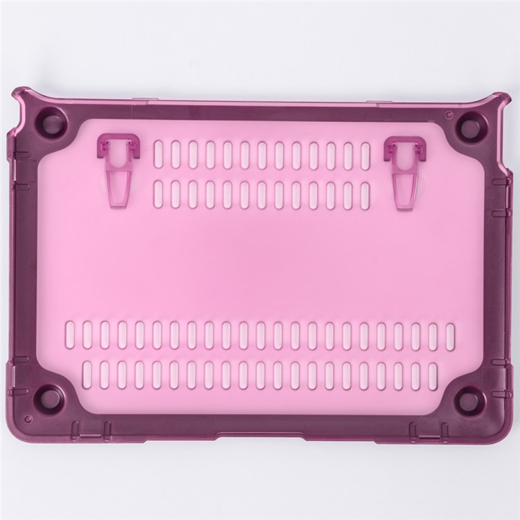 Béquille PC TPU See-thru Snap-on Housse Pour Macbook 12 Pouces Avec Écran Rétine (2015) - Violet-2