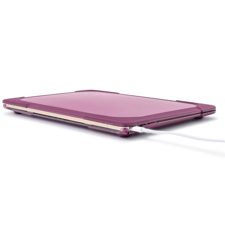 Béquille PC TPU See-thru Snap-on Housse Pour Macbook 12 Pouces Avec Écran Rétine (2015) - Violet-21