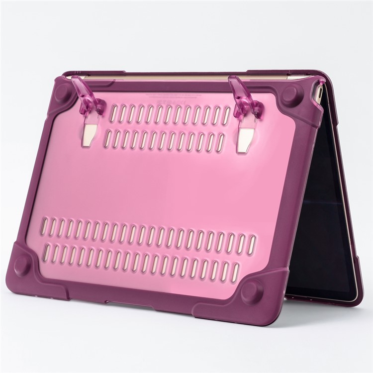 Béquille PC TPU See-thru Snap-on Housse Pour Macbook 12 Pouces Avec Écran Rétine (2015) - Violet-22