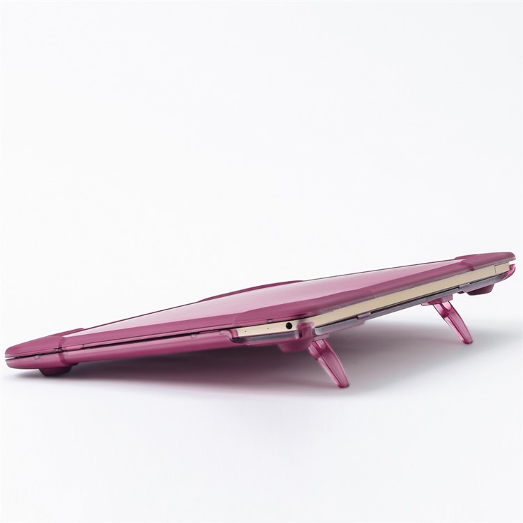 Béquille PC TPU See-thru Snap-on Housse Pour Macbook 12 Pouces Avec Écran Rétine (2015) - Violet-7